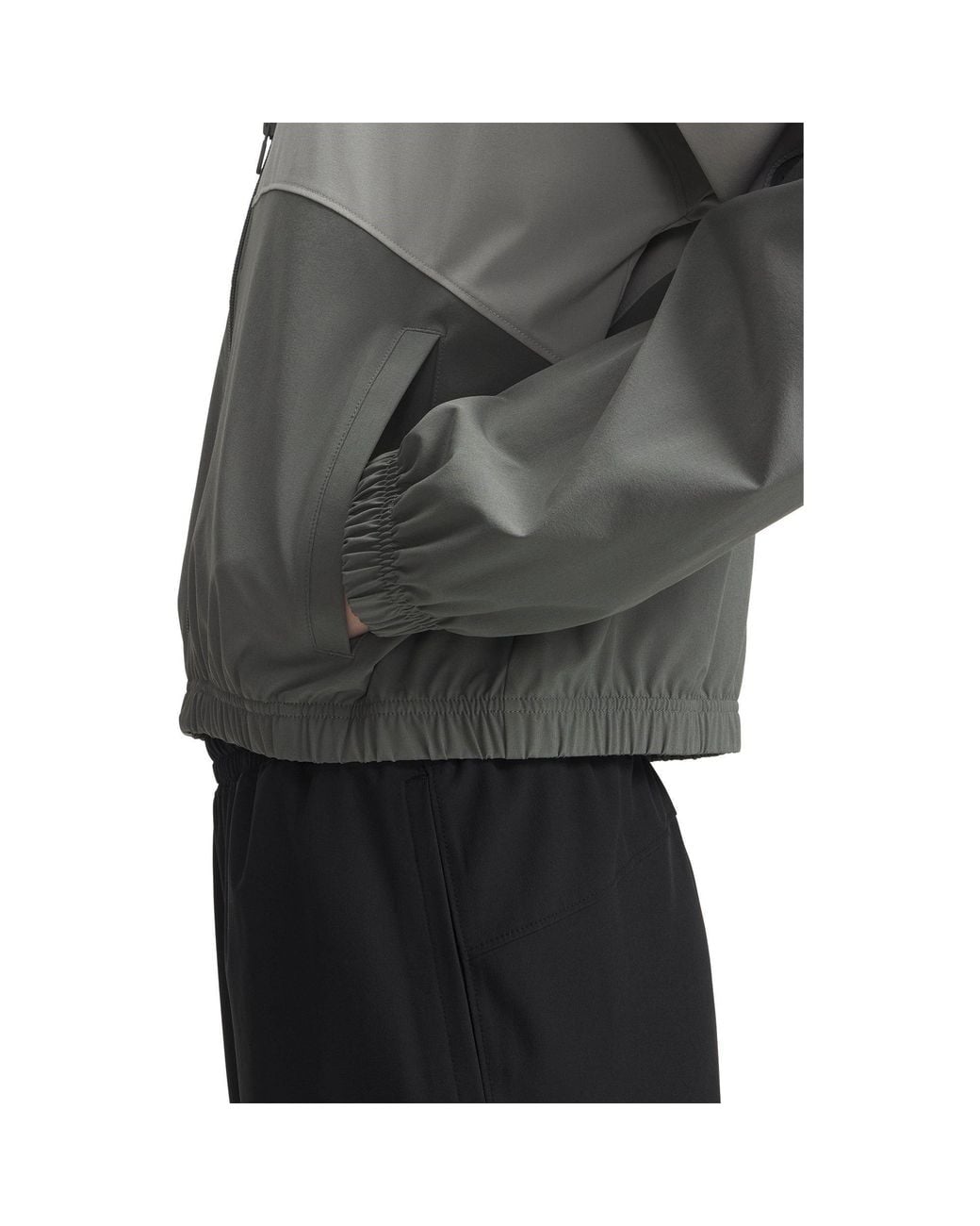 Under Armour Gray Rival Woven Long-Sleeve T-Shirt