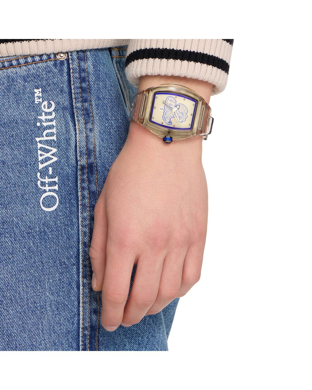Off-White c/o Virgil Abloh Gray Beat Analogue Quartz Watch for men