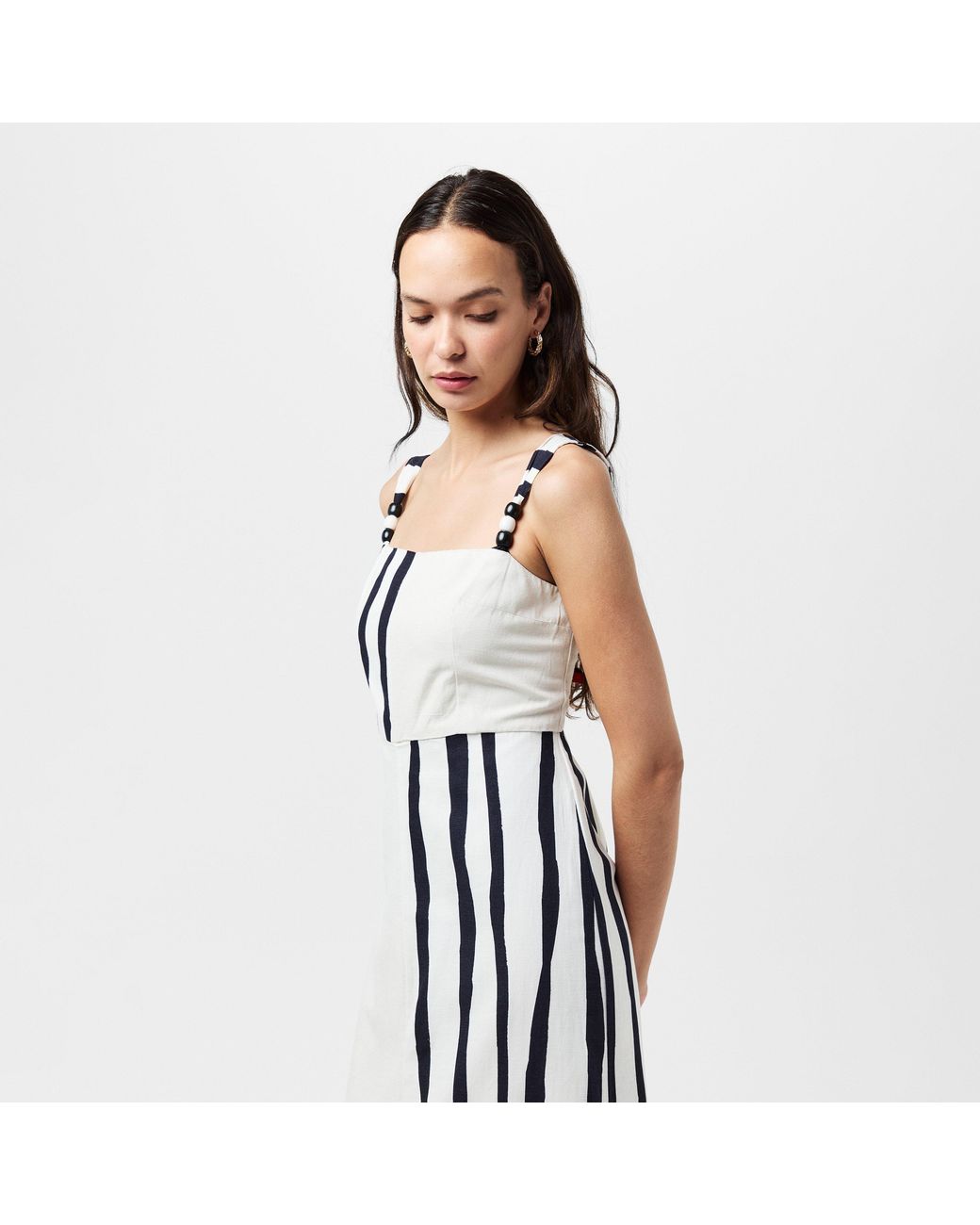 French Connection White Genevieve Flowing Maxi Dress