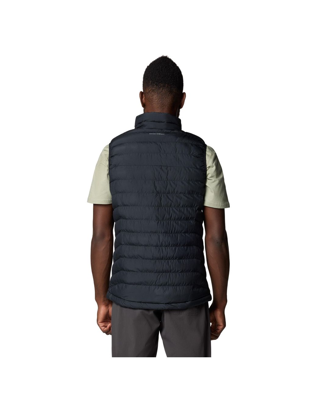 Columbia Black Powder Lite Water-Resistant Thermal-Reflective Sleeveless Gilet for men