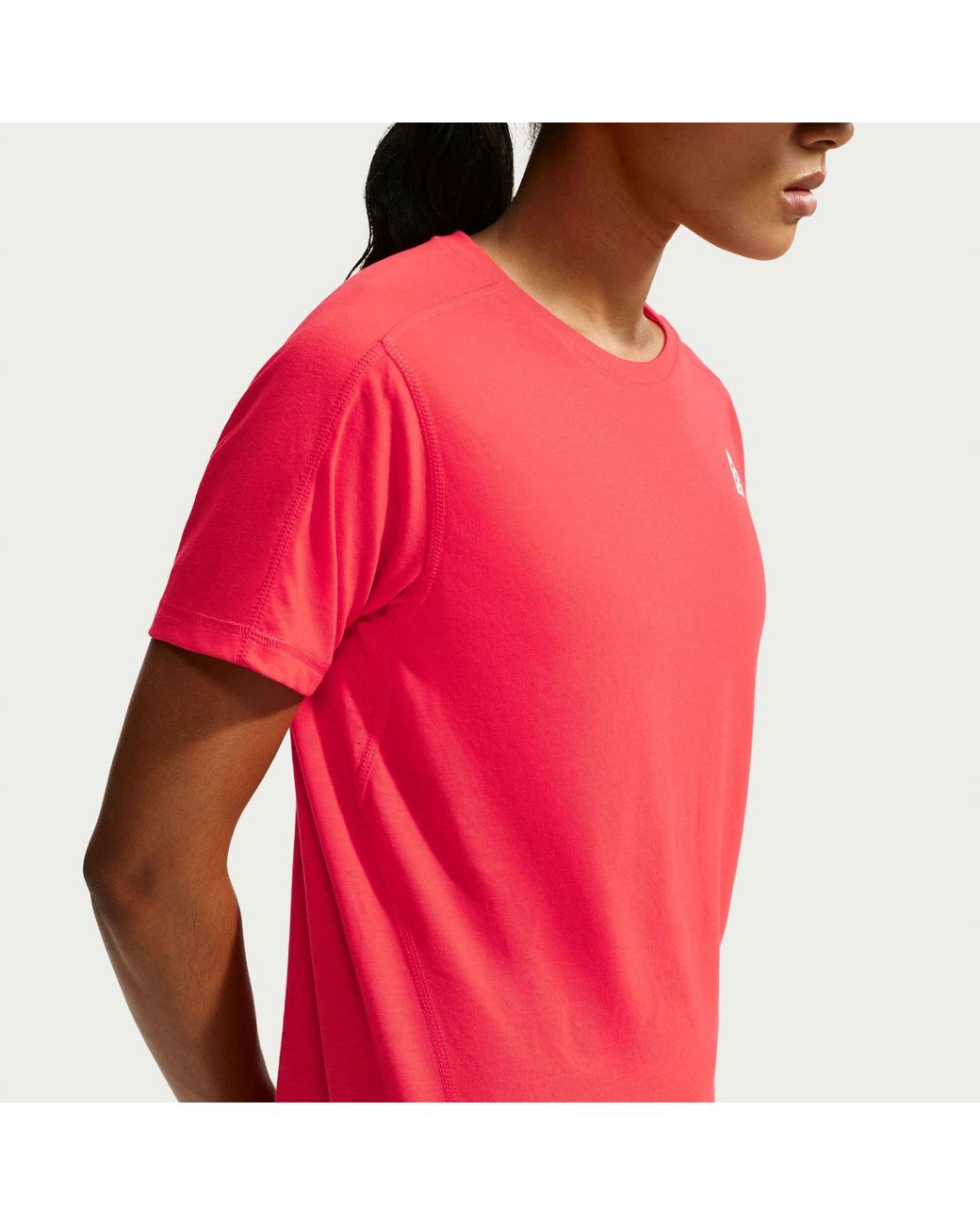 Nike Red Acg Dri-Fit Short-Sleeve Trail Running Top