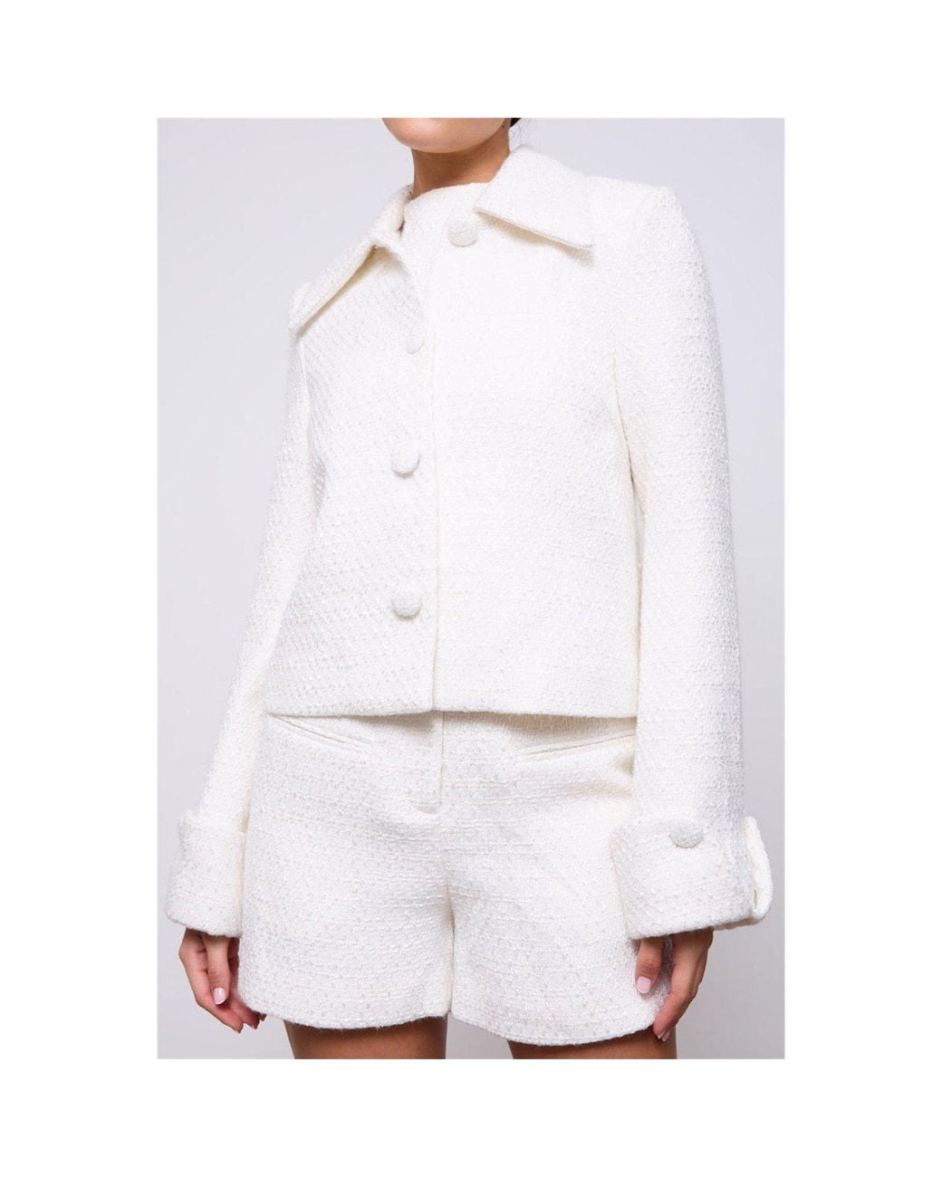 Odd Muse White Boucle Jacket