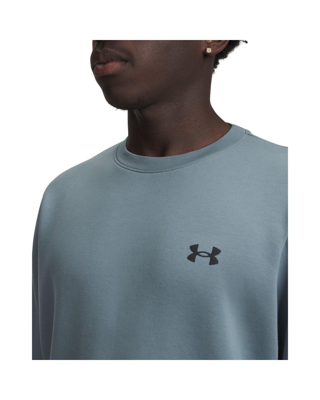 Under Armour Blue Unstoppable Fleece Long-Sleeve T-Shirt for men