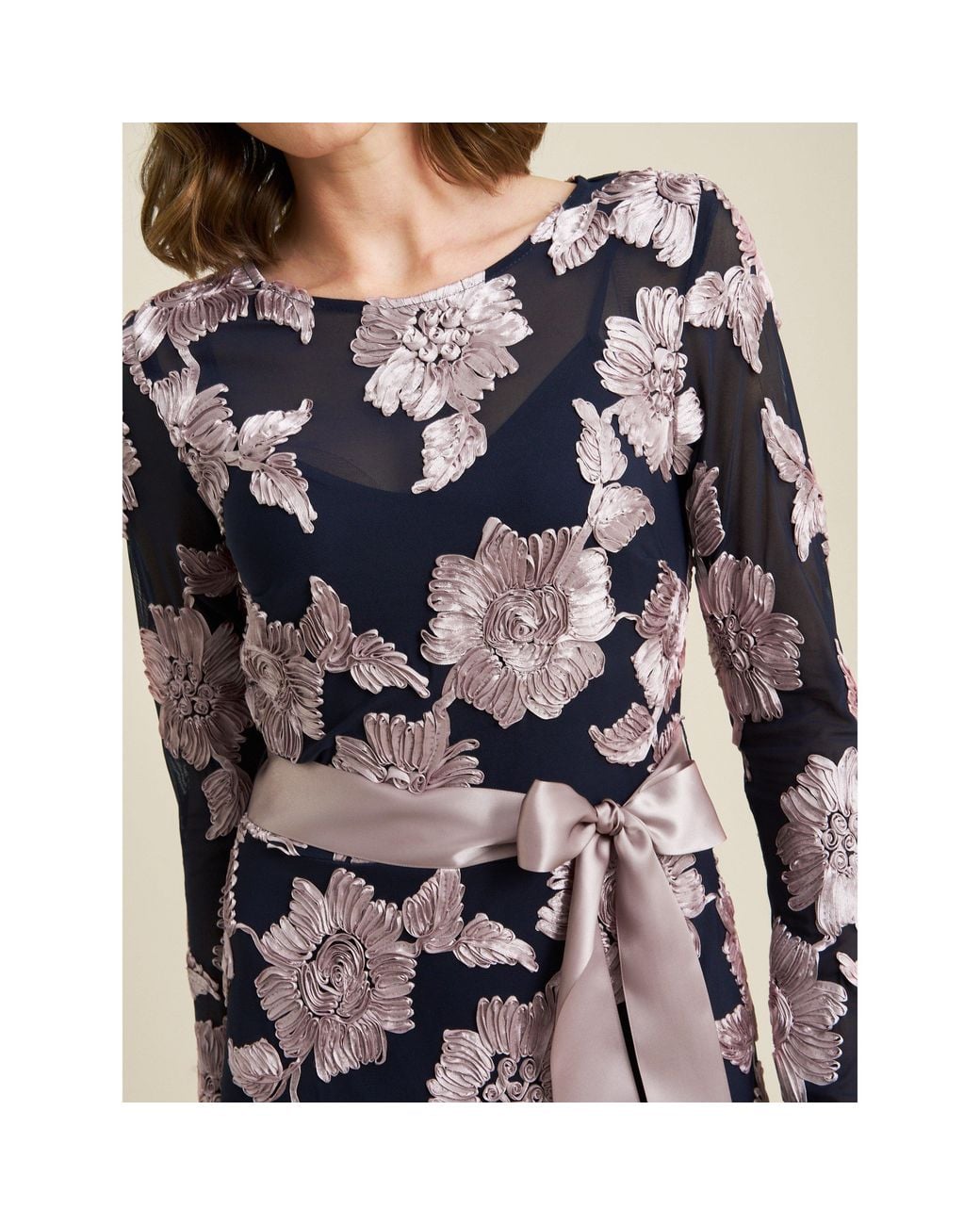 Gina Bacconi Multicolor Vanessa Floral Maxi Dress