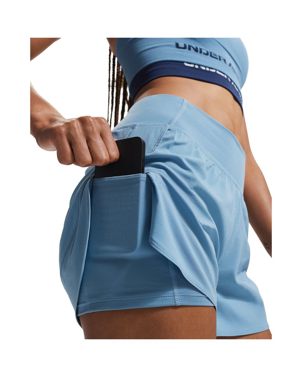 Under Armour Blue Ua Vanish 2In1 Short Gym