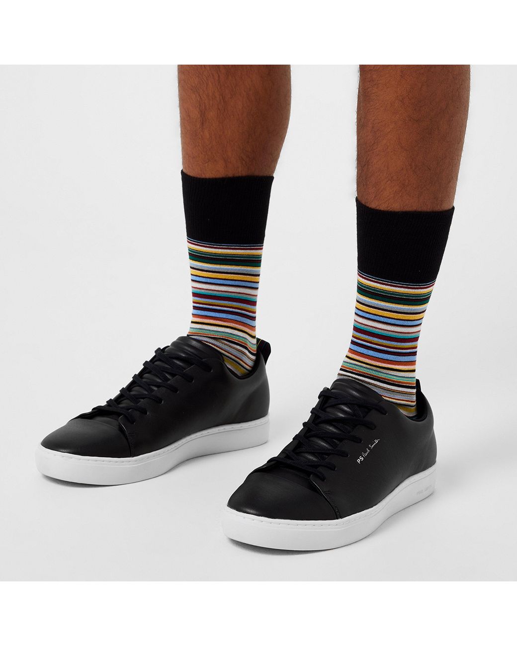Paul Smith Brown Multi Stripe Socks for men