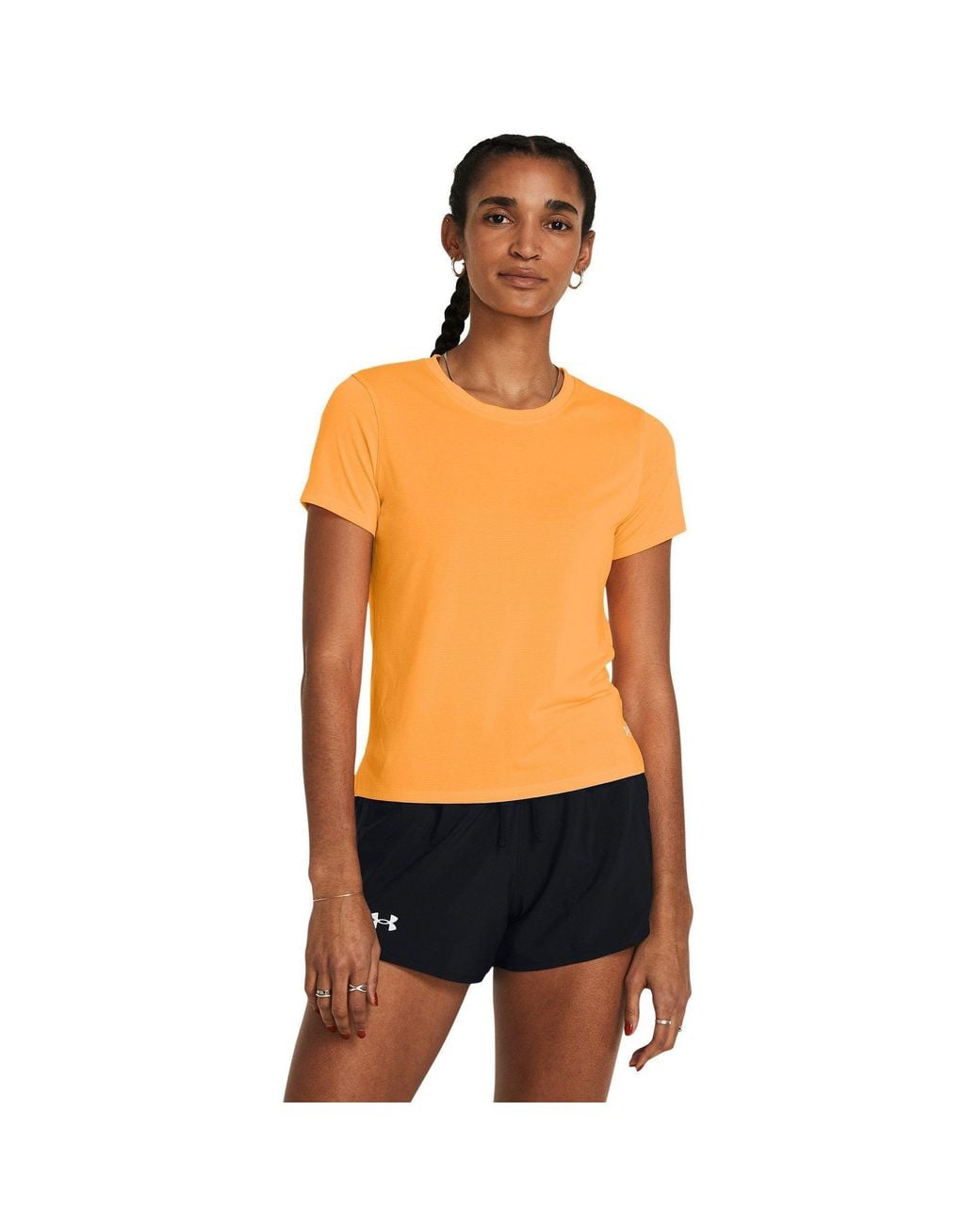 Under Armour Orange Streaker Ss Running Top