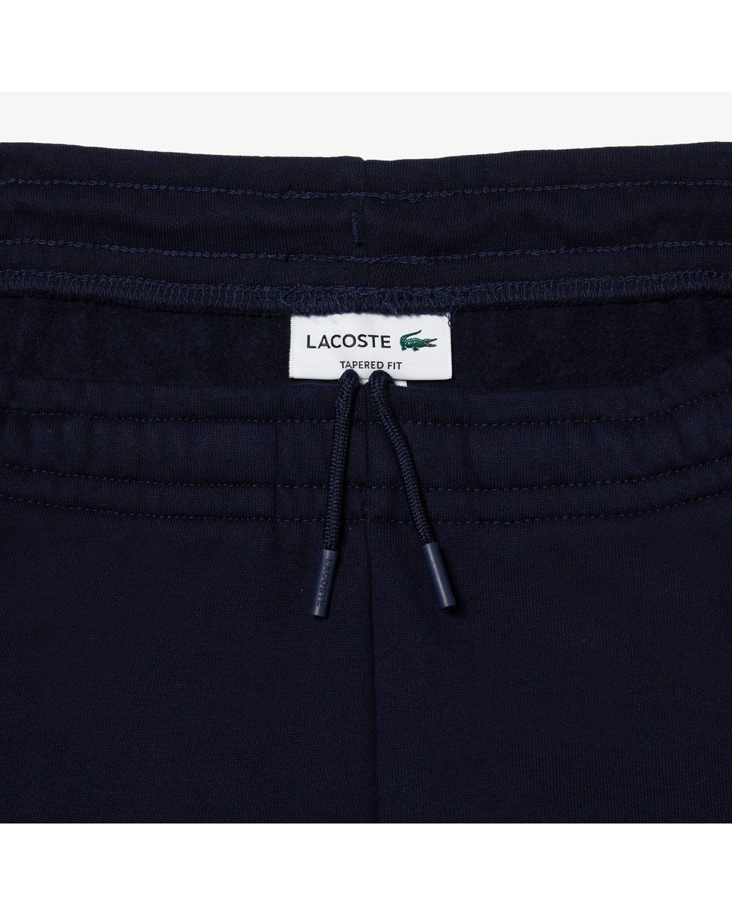 Lacoste Blue Brushed Fleece Cut & Sewn Training Joggers for men
