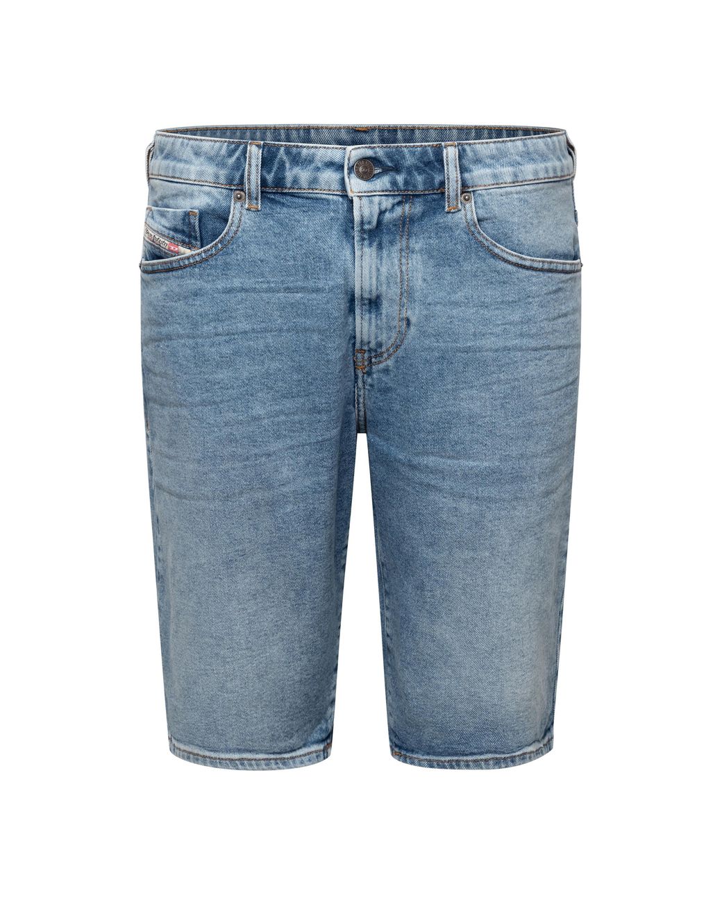 DIESEL Blue Slim-Short Calzoncini Denim Shorts for men