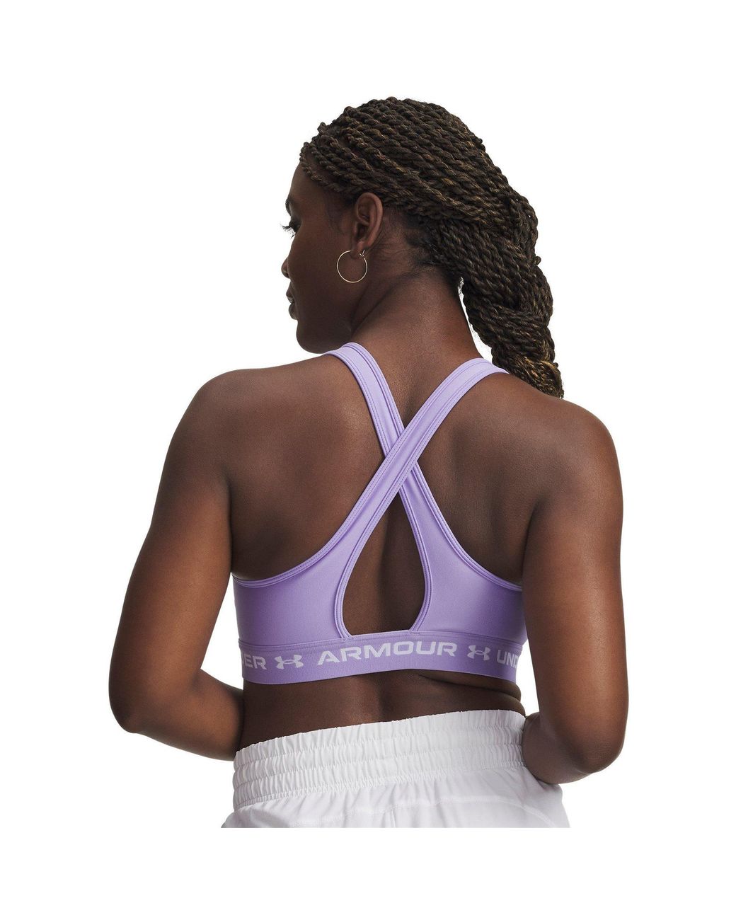 Under Armour Purple Crossbodyack Medium Impact Sports Bra