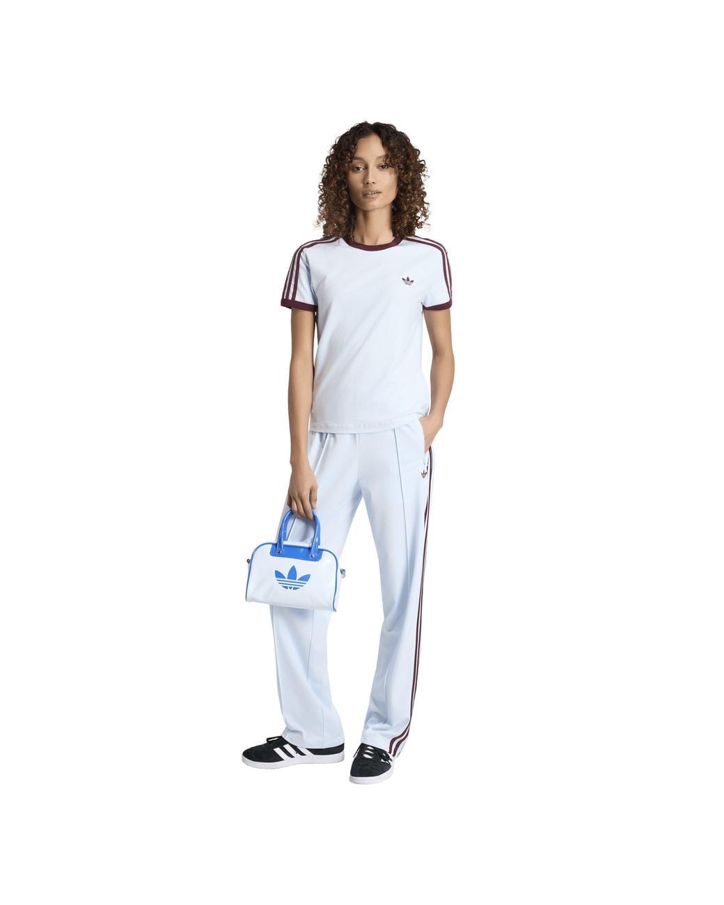 Adidas Originals Blue Firebird Open Hem Woven Joggers
