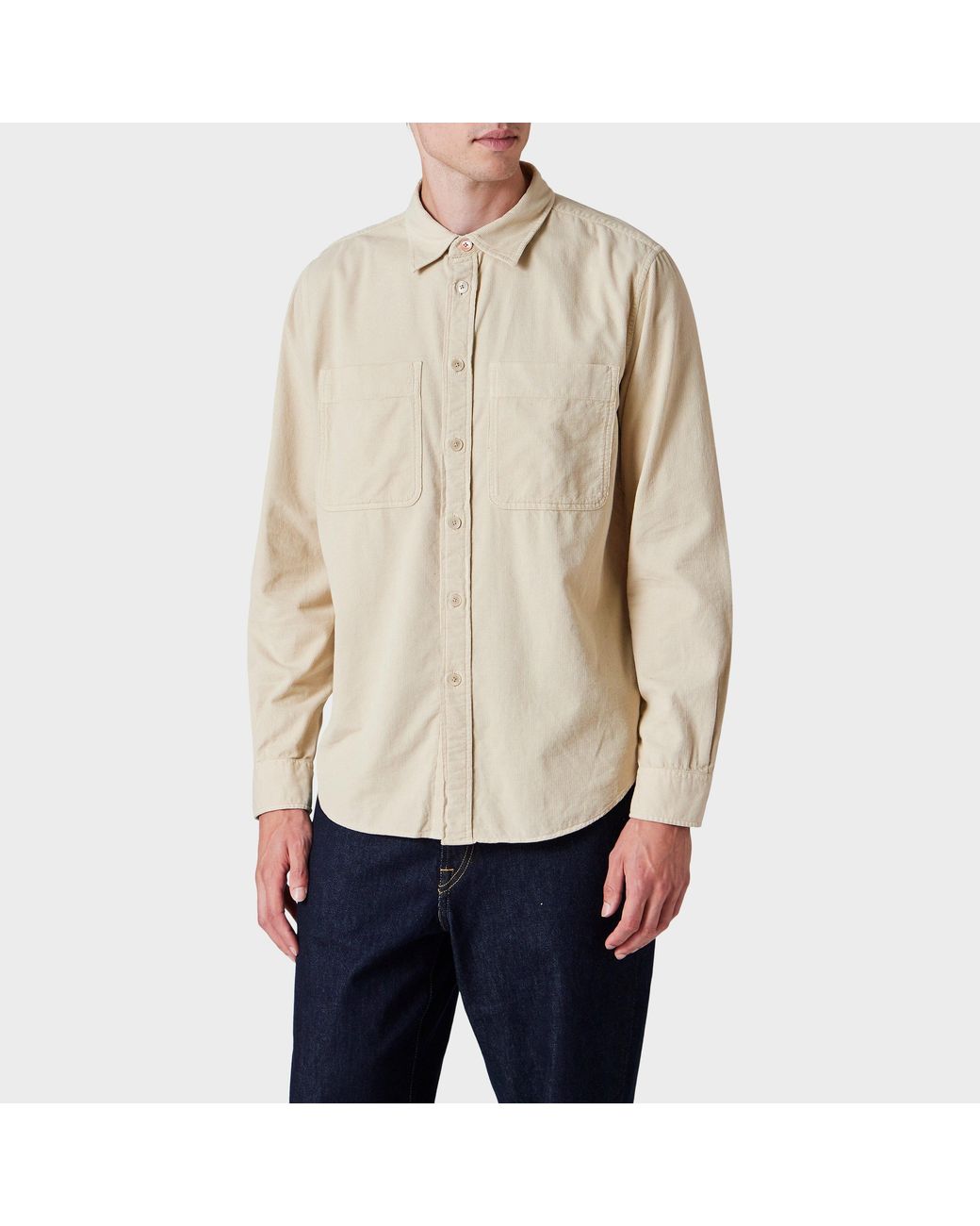 Paul Smith Natural Long Sleeve Shirt for men