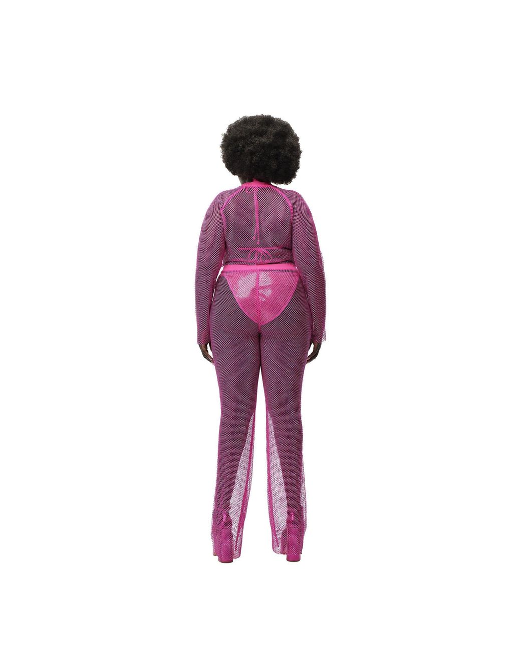 Adidas Pink X Ivy Park Crystal Mesh Cover-Up Trousers