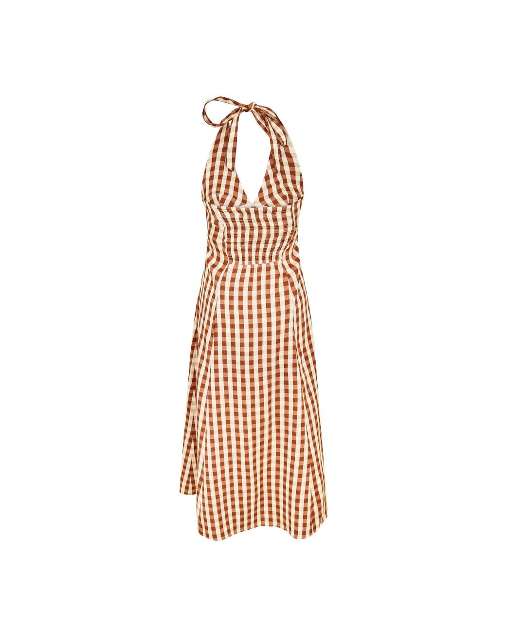 Faithfull The Brand Metallic Marias Midi A Line Dress