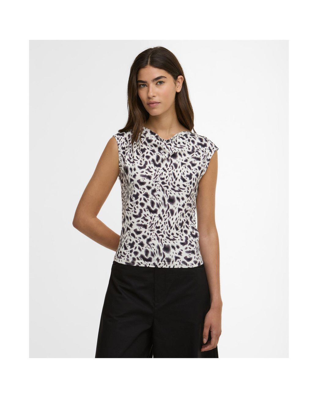 Barbour Black Sleeveless Shirt