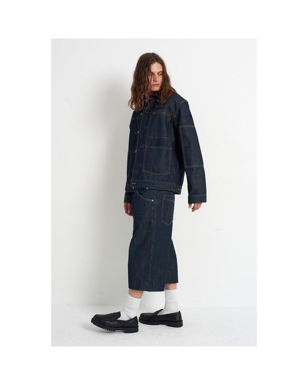 The Ragged Priest Blue Control Denim Jacket for men