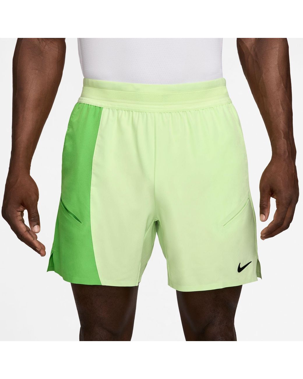 Nike Green Performance Tennis Shorts for men