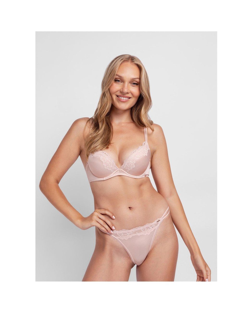 DORINA Pink Silky Origins Plunge Bra