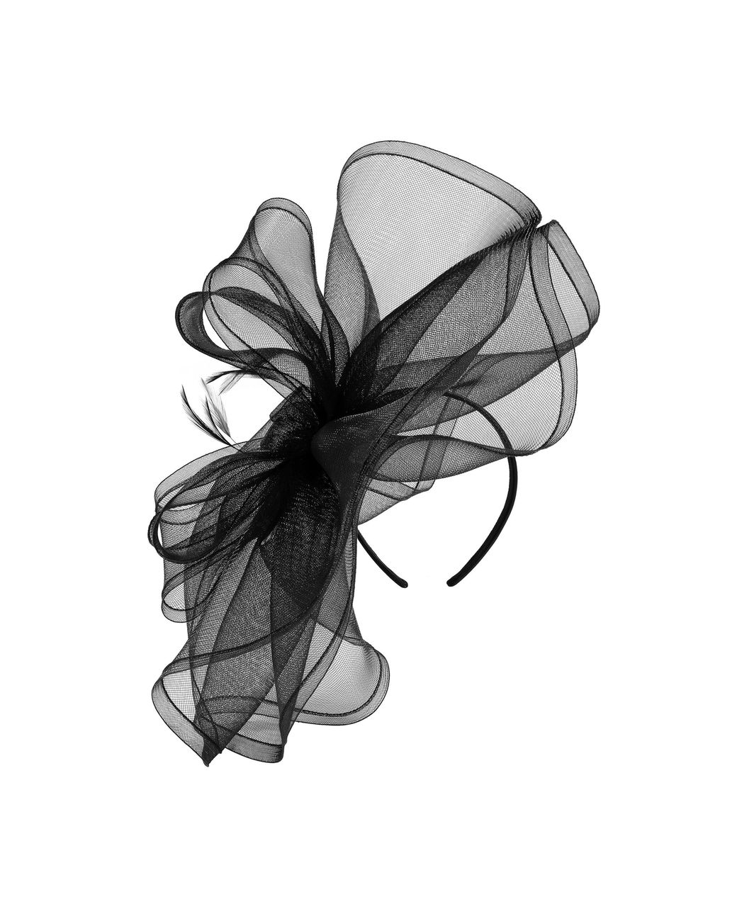 Jon Richard Black Large Hat Fascinator