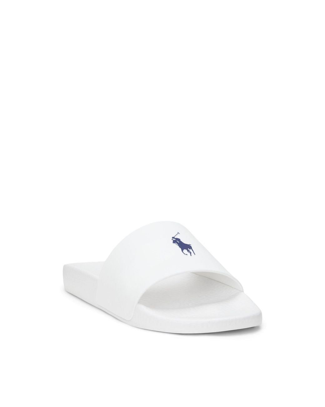 Polo Ralph Lauren White Pool Slides for men