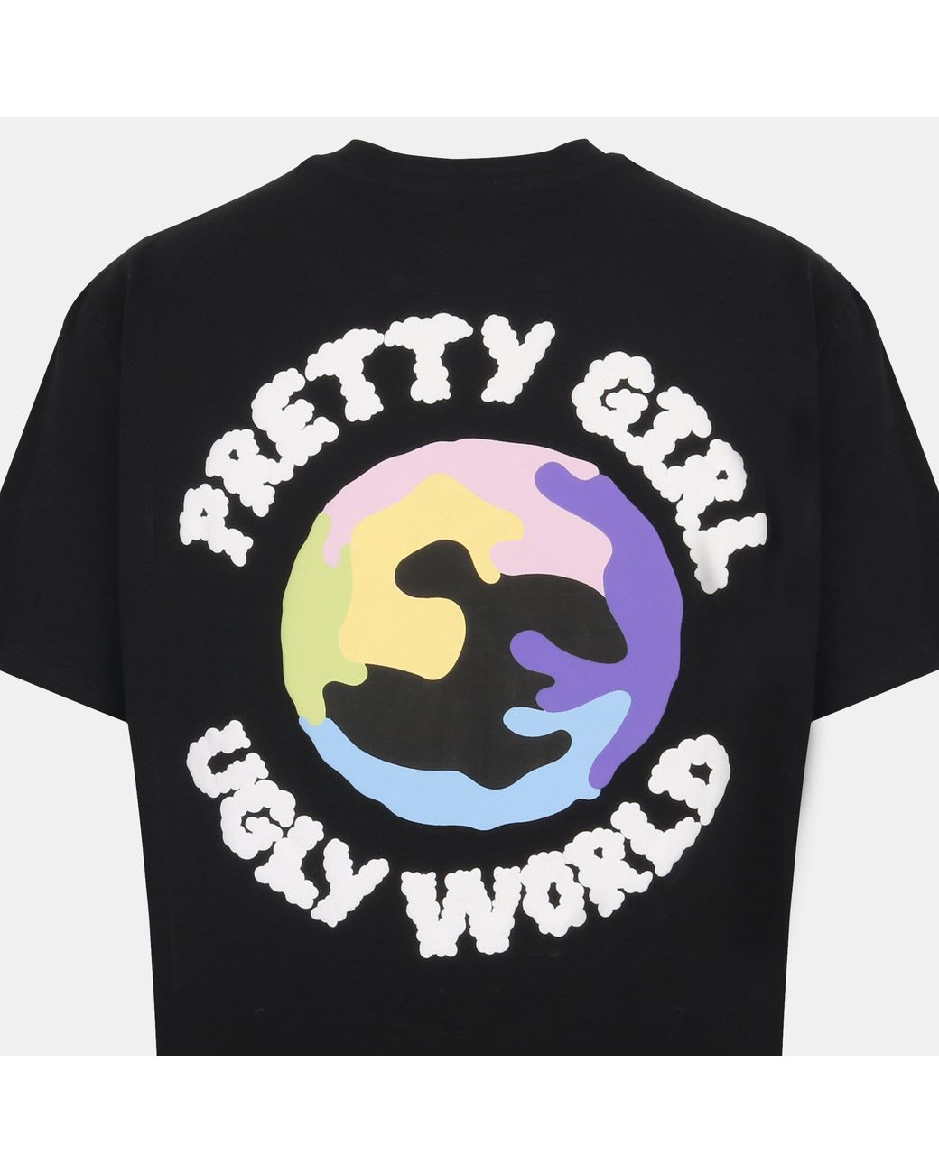 PRETTY BOY UGLY WORLD Black Cotton Short Sleeve Crew Neck T-Shirt