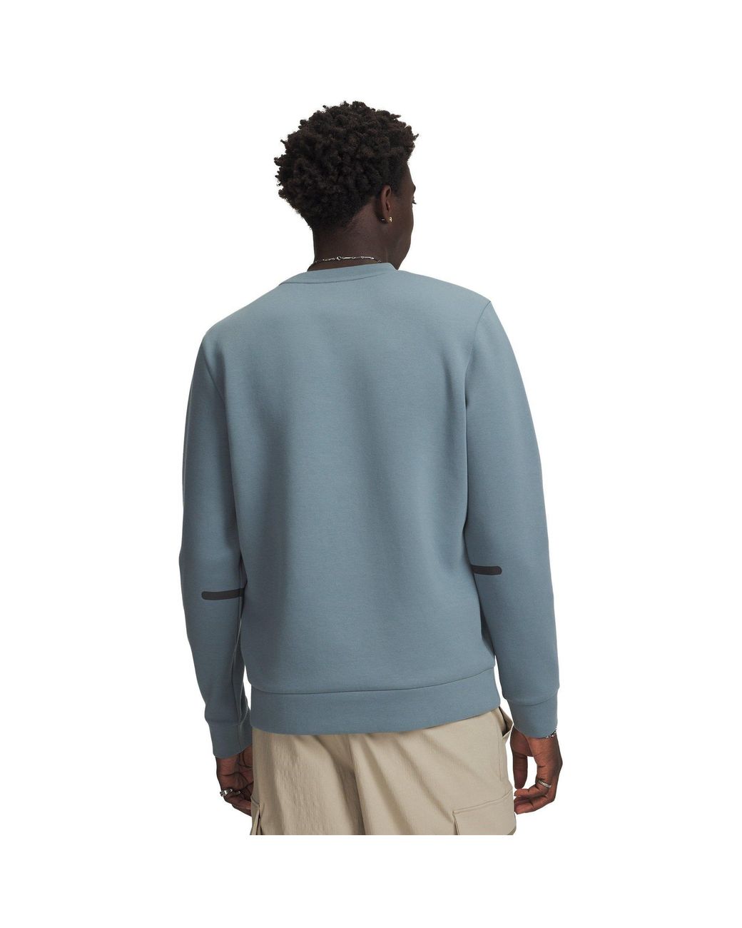 Under Armour Blue Unstoppable Fleece Long-Sleeve T-Shirt for men