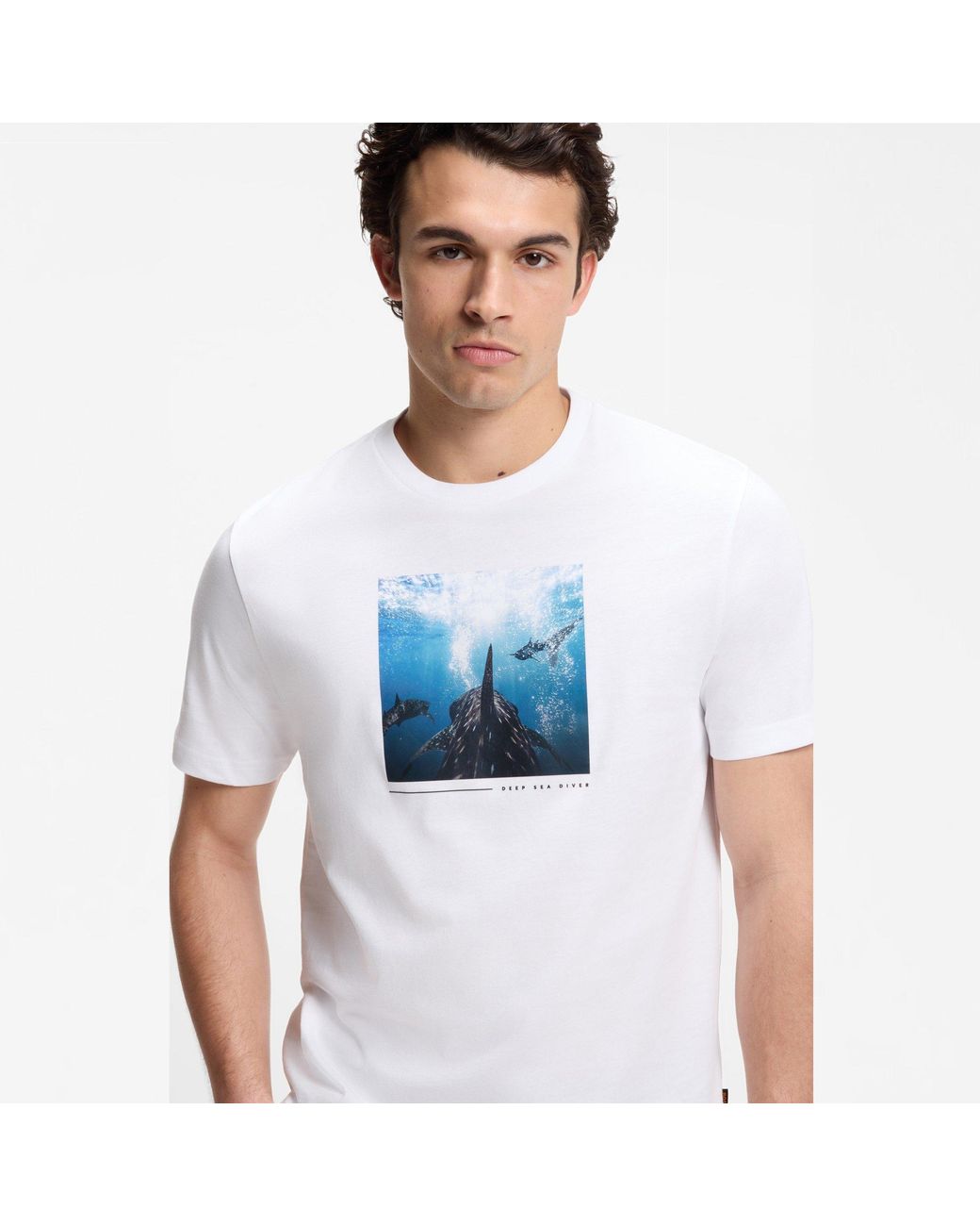 Boss White T-Shirt for men