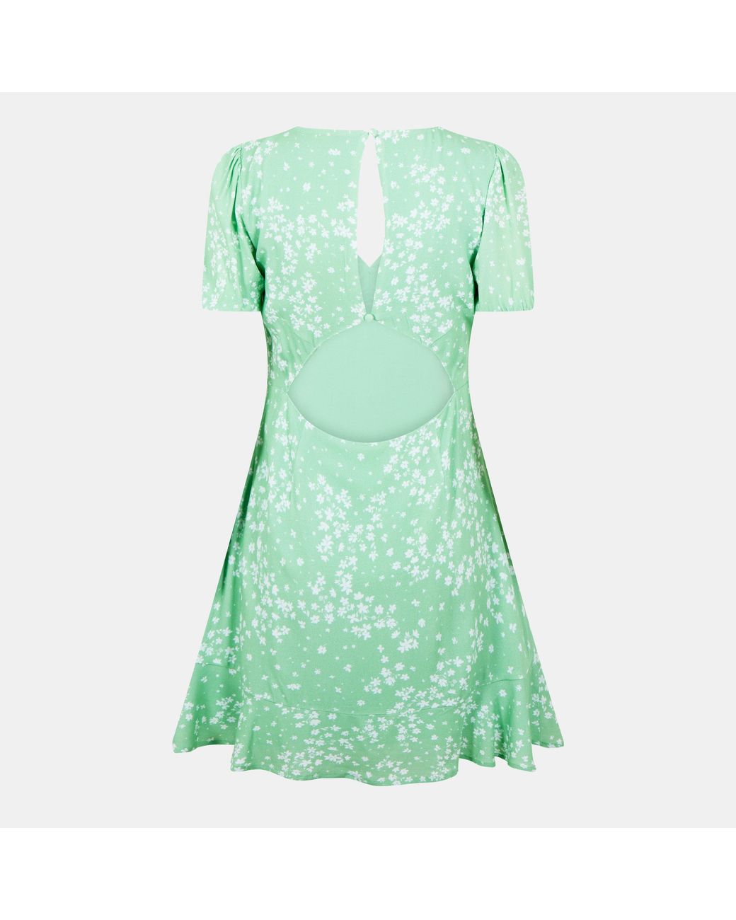 Jack Wills Green Jw Cut Out Mini Dress