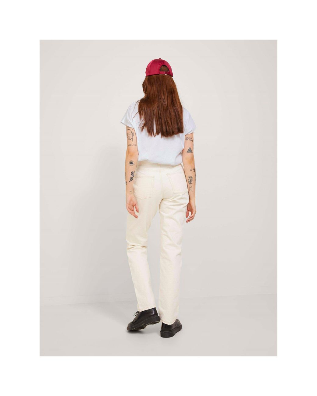 JJXX White Jack Astrid Boxy Sleeveless T-Shirt Ladies