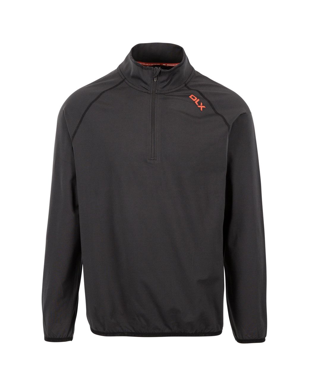 DLX Gray Hulton Long-Sleeve Performance T-Shirt for men