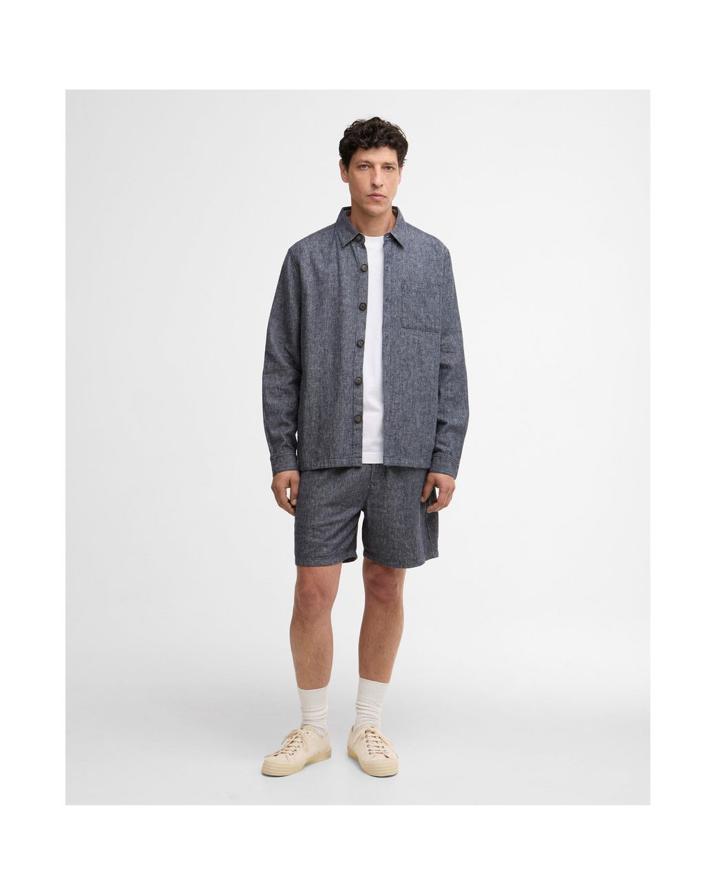 Barbour Gray Chino Shorts for men
