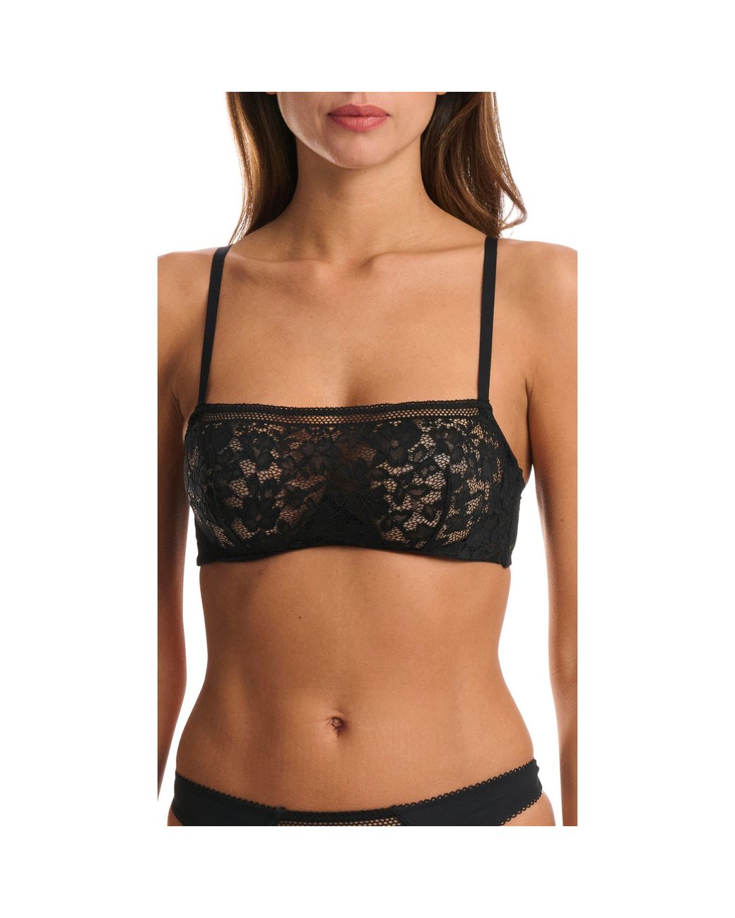 Wolford Black Straight Laced Balconnet Bra