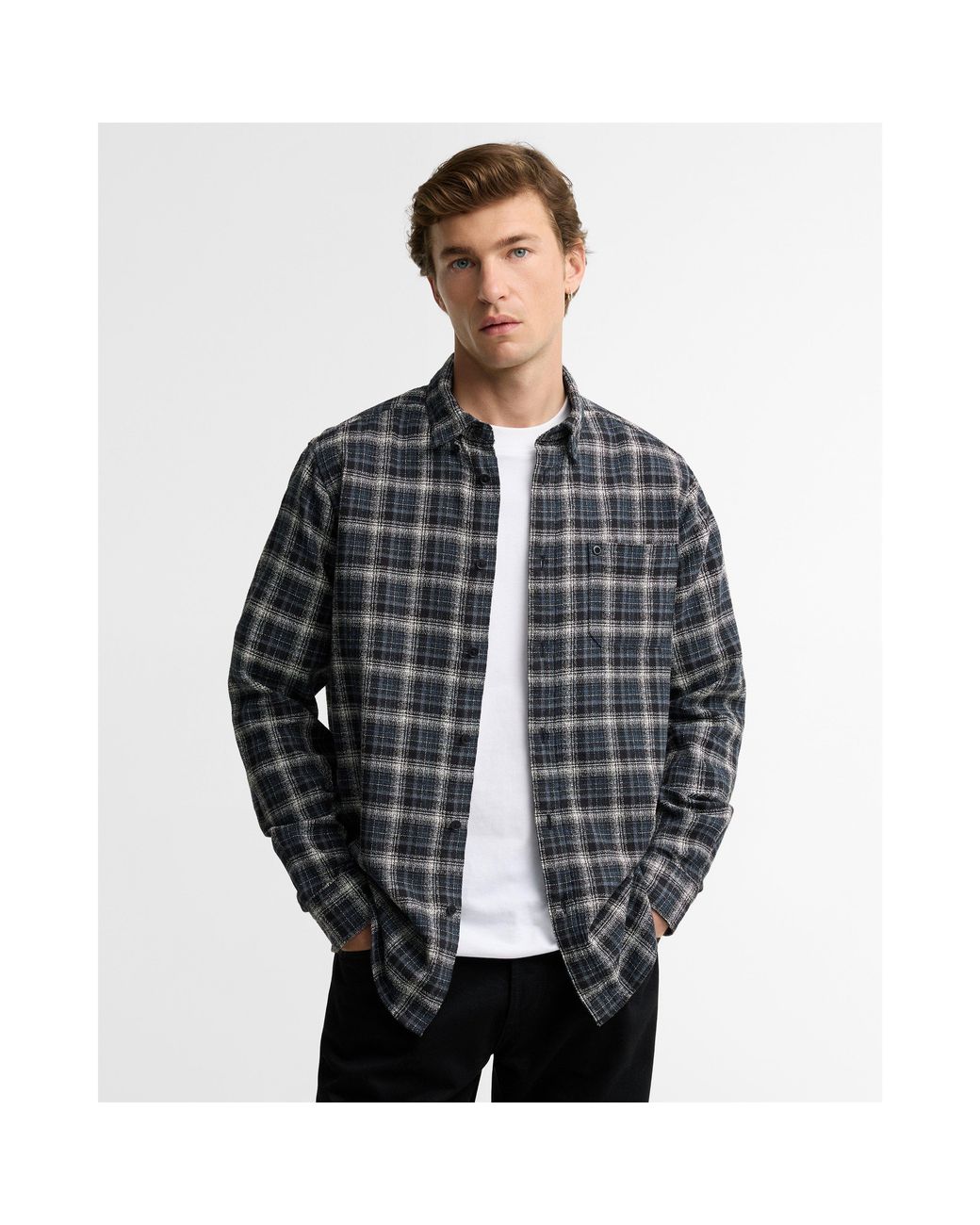 Barbour Gray Long-Sleeved Shirt for men