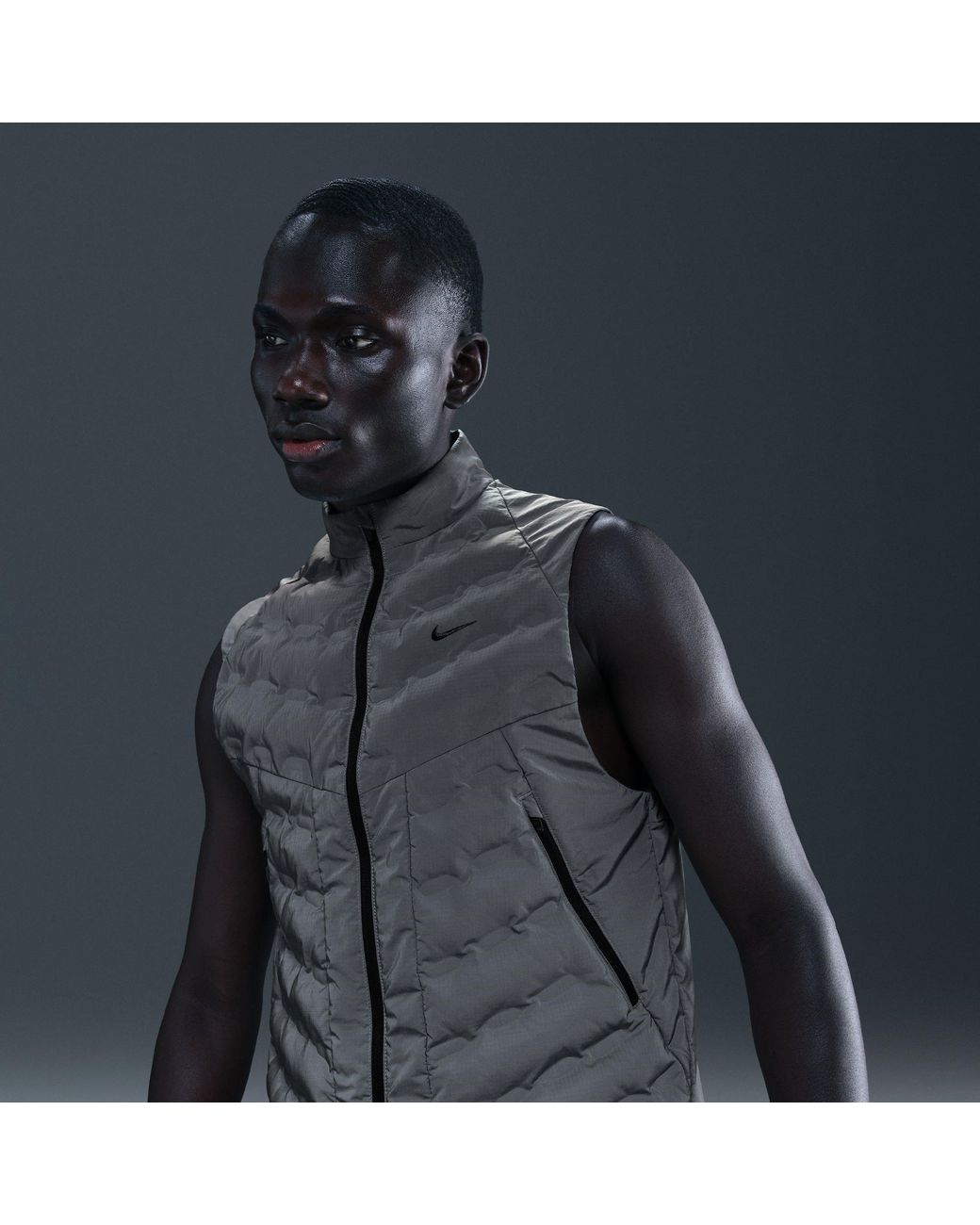 Nike Gray Reflect Vest for men