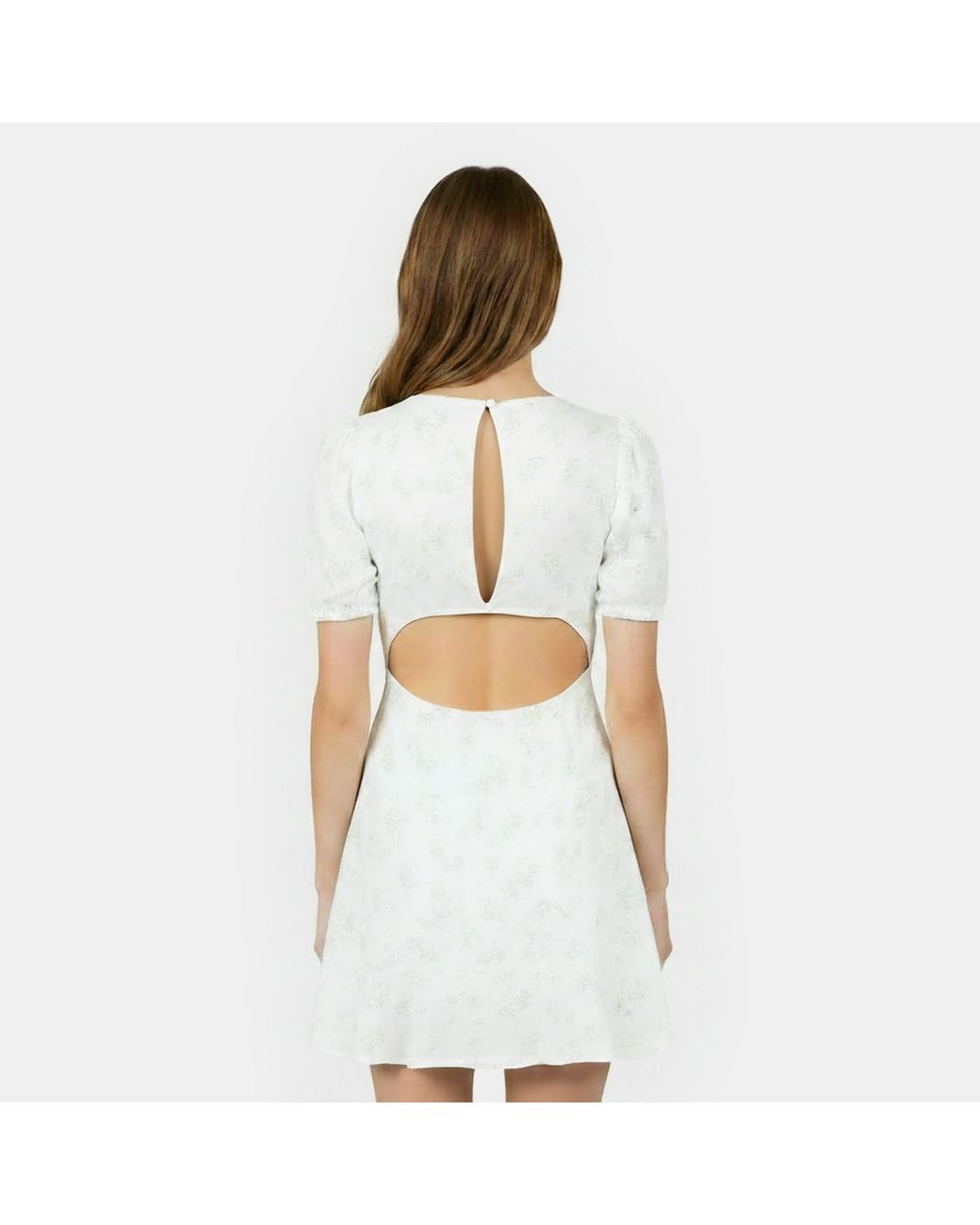 Jack Wills White Jw Cut Out Mini Dress