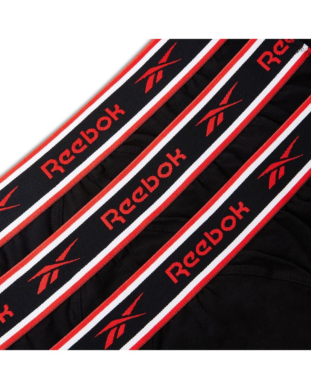 Reebok Black 3 Pack Cotton Briefs for men