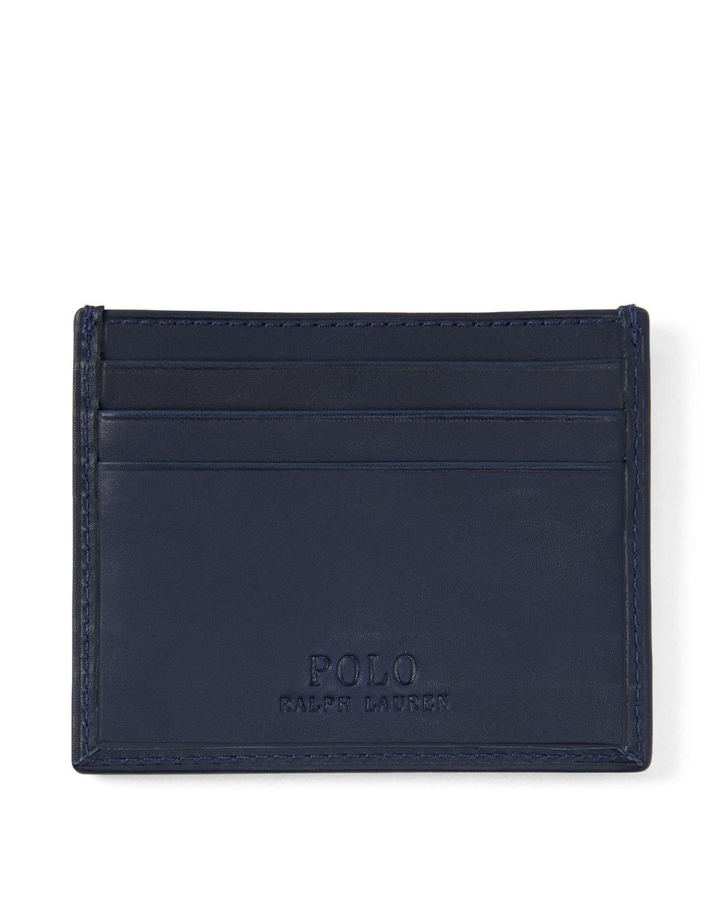 Polo Ralph Lauren Blue Polo Bear Leather Medium Credit Card Holder for men