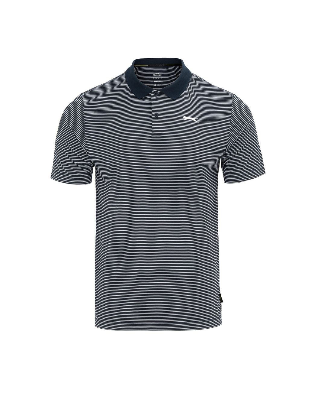 Slazenger 1881 Gray Micro Stripe Golf Polo Shirt for men