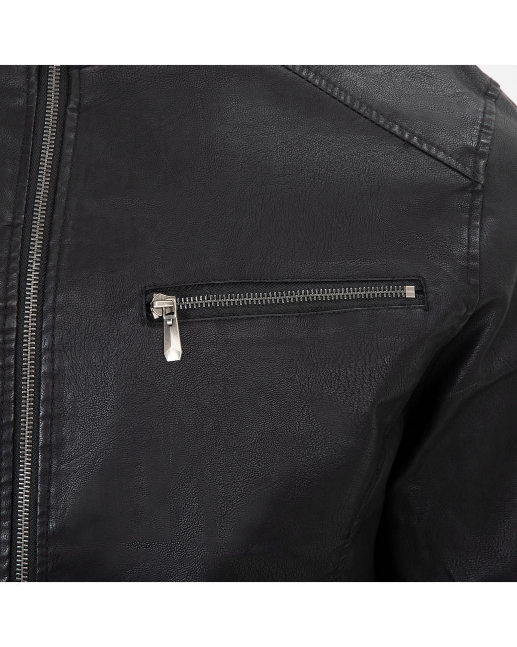 Firetrap Black Wash Bomber for men