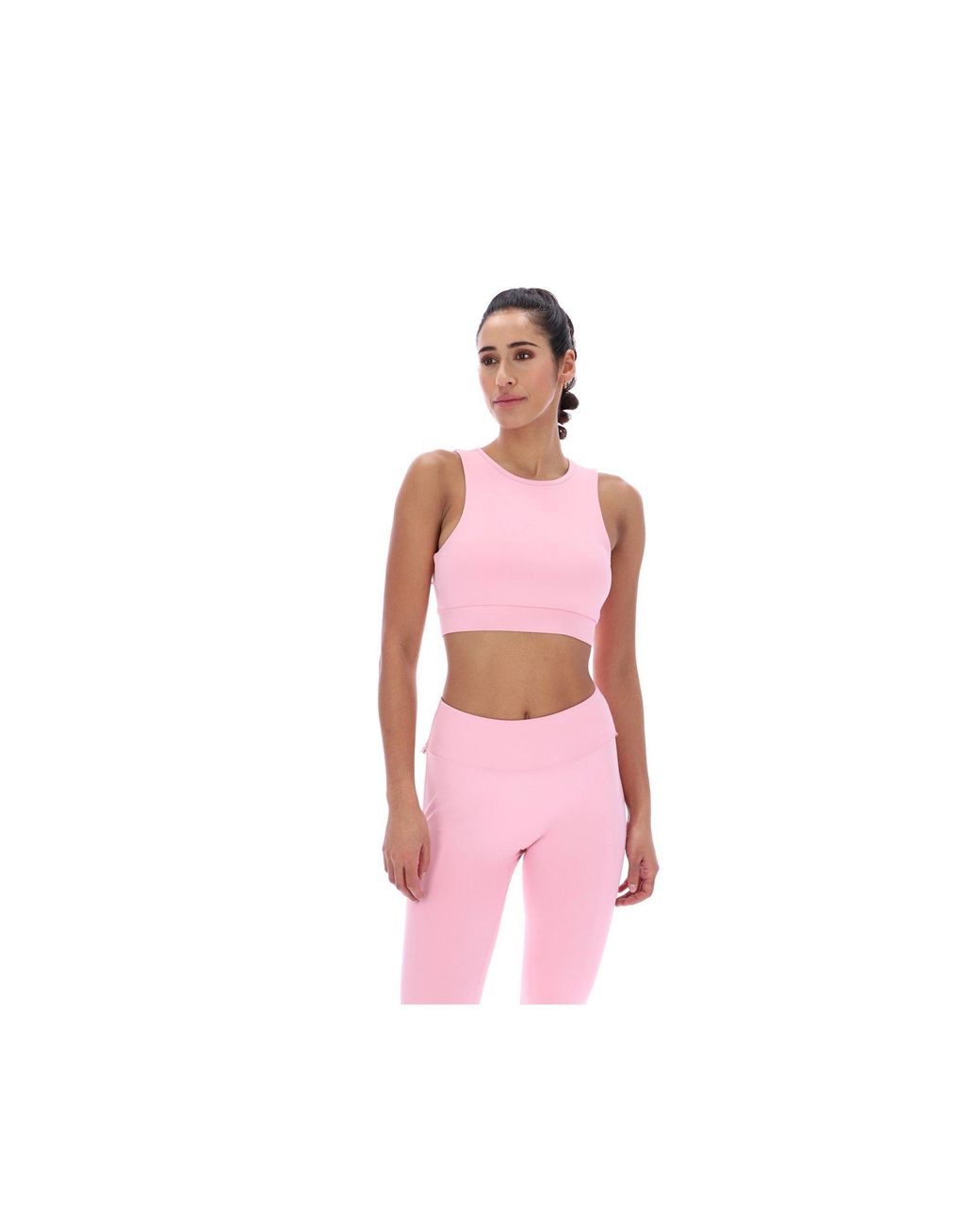 Ted Baker Pink Aria Ruffle Yoga Bra