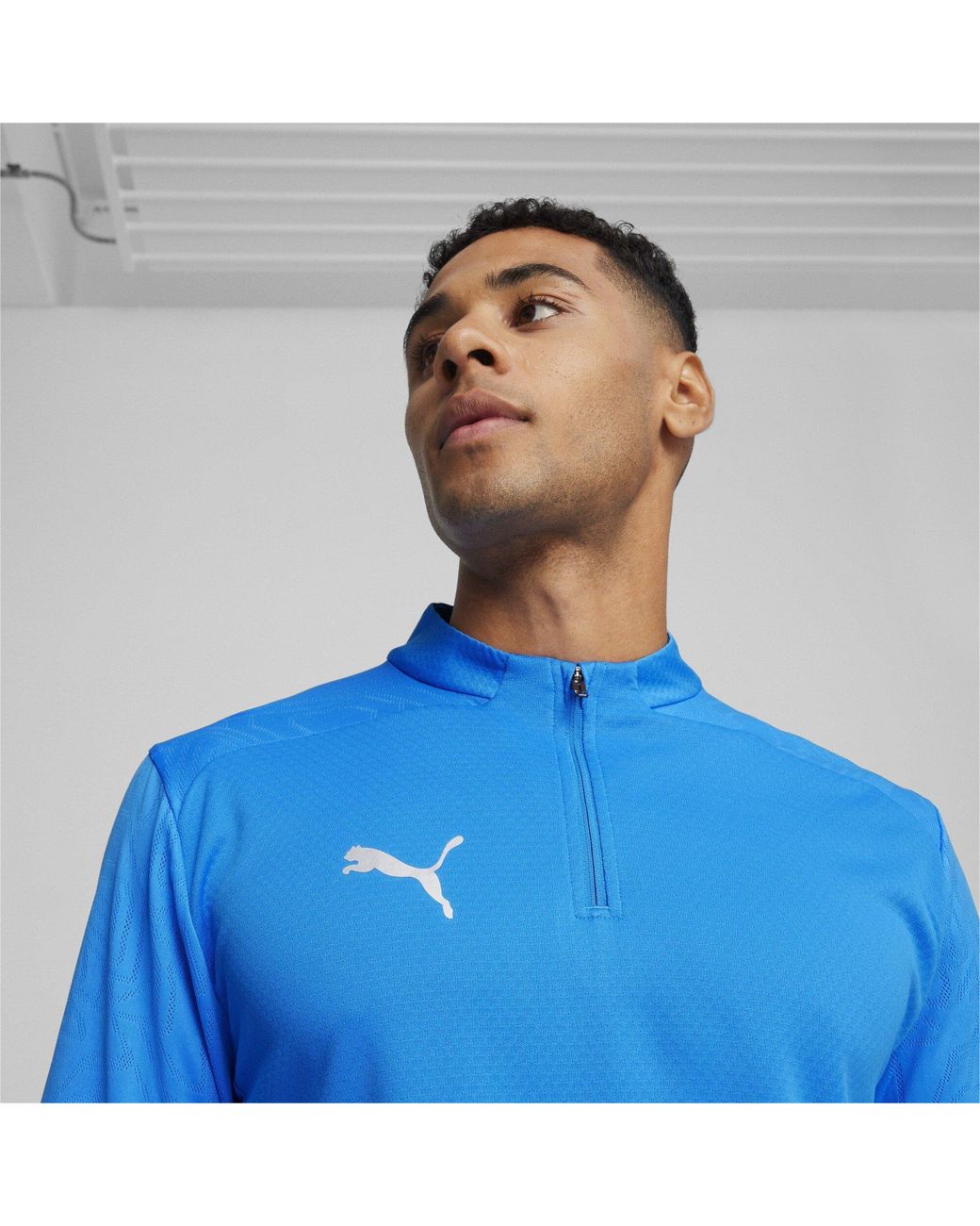 PUMA Blue Teamfinal Training 1/4-Zip Fleece for men