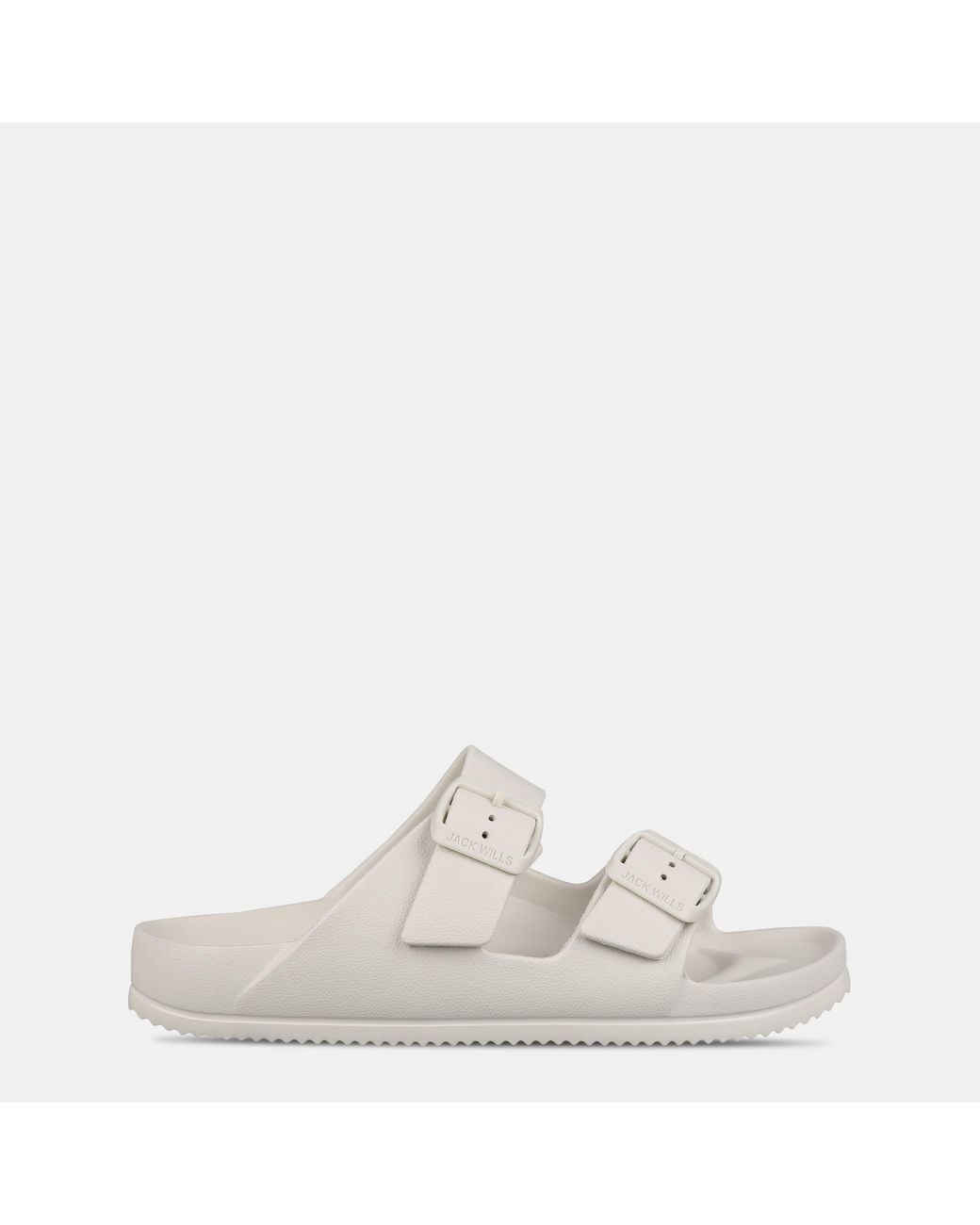 Jack Wills White Two Strap Sandals