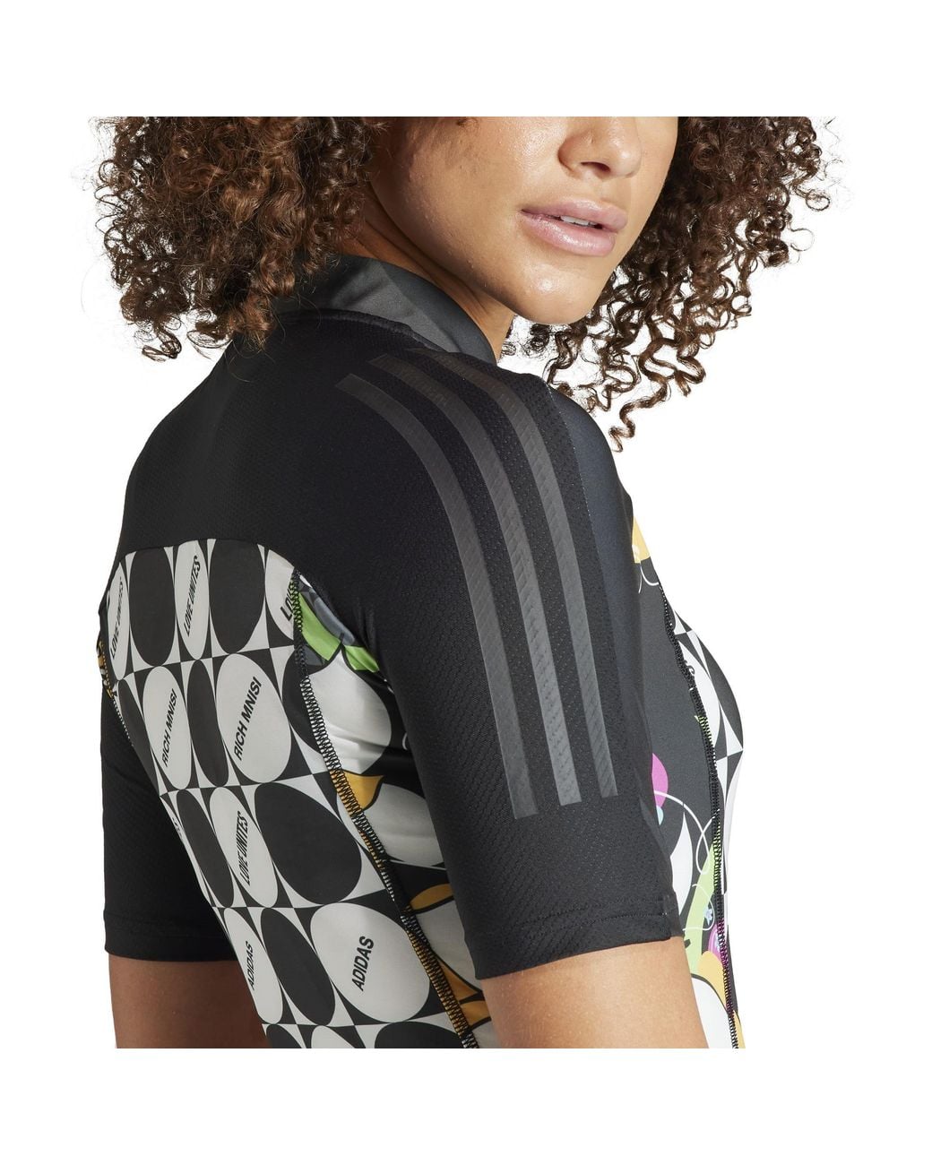Adidas S Rich Mnisi X The Cycling Short Sleeve Shirt Black 8