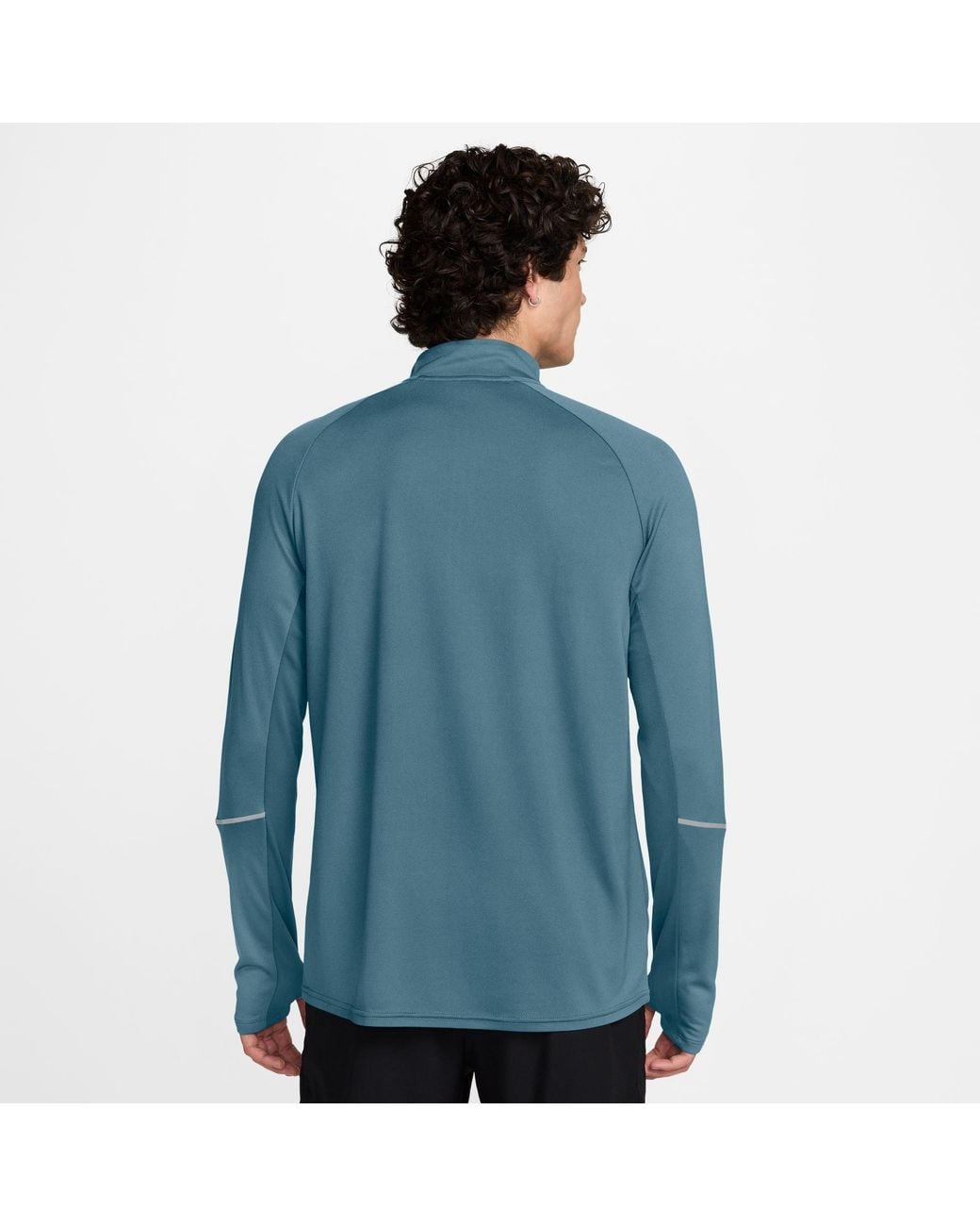 Nike Blue Long Sleeve Performance Running Top for men