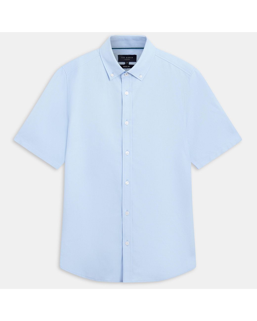 Ted Baker Blue Ss Reg Fit Oxford Shirt for men