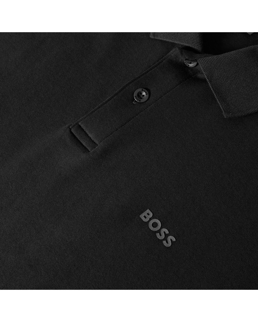 HUGO Black Pio 2 Cotton Short-Sleeve Polo Shirt for men
