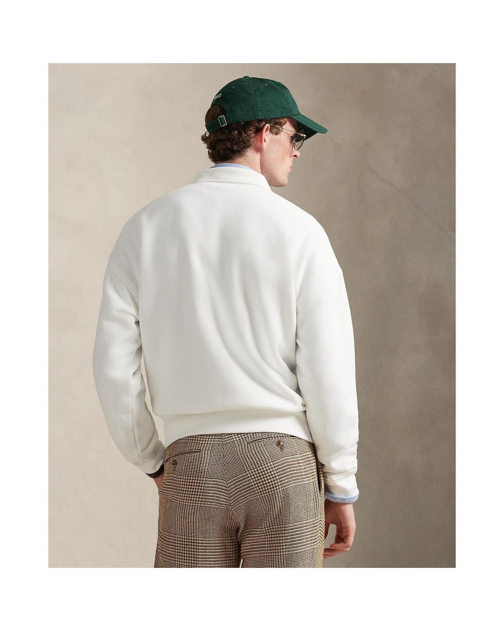 Polo Ralph Lauren White Crew Sweatshirt for men