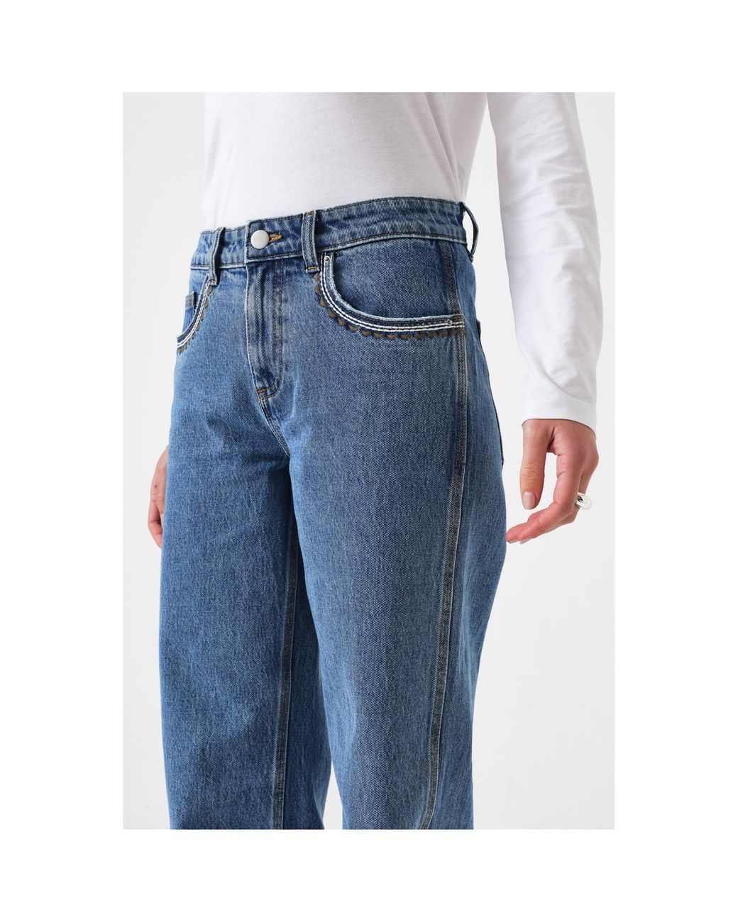 seventy + mochi Blue Ziggy Denim Jacket