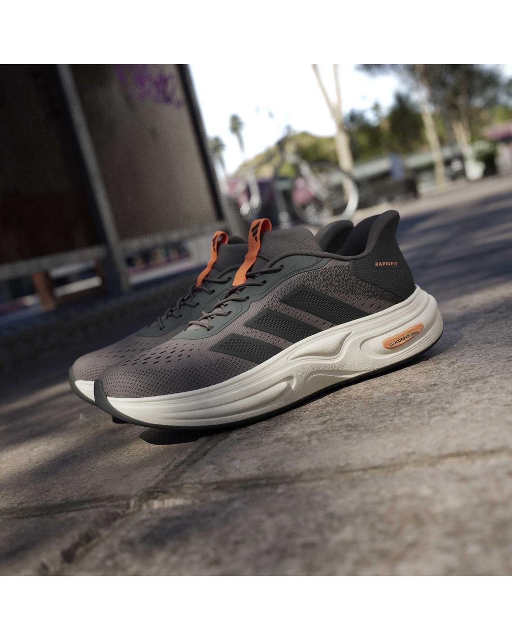 Adidas Brown Cloudfoam Cux for men