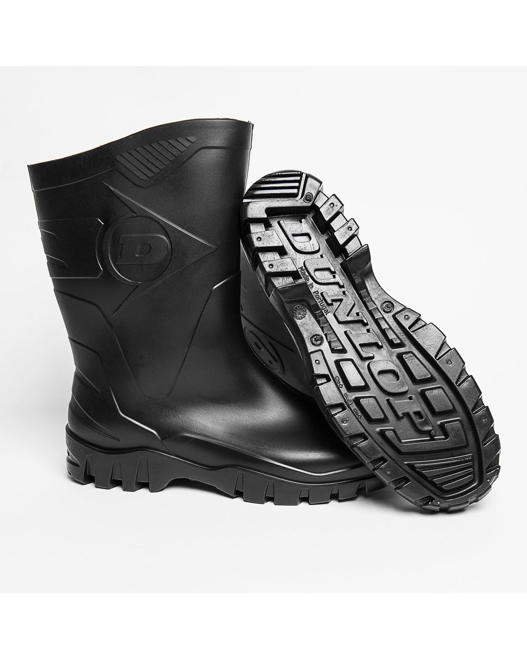 Dunlop Black Half Wellingtons for men